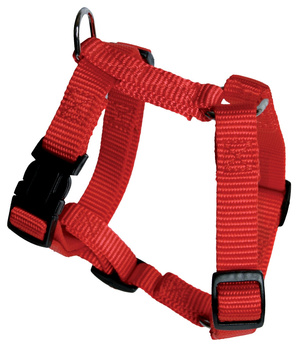 Zolux Szelki dla psa nylonowe taśma 20/35cm 10mm kol. czerwony