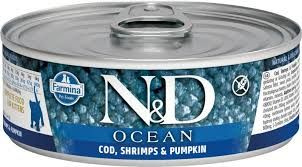 Farmina ND Cat Ocean Cod&Shrimps&Pumpkin KITTEN - dorsz, krewetki i dynia 80g