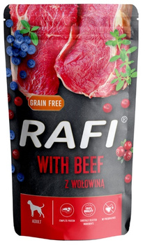 RAFI PIES sasz.500g WOŁOWINA, BORÓWKA,  ŻURAWINA/10