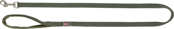 Premium, smycz, dla psa, taśma, oliwkowa zieleń, XS: 1.20 m/10 mm