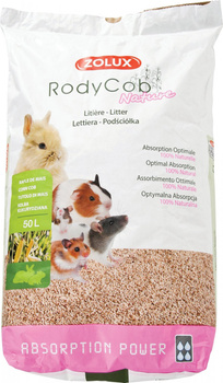 ZOLUX Ściółka dla królika i małych ssaków roślinna RodyCob NATURE 50 l