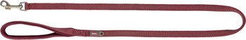 Premium, smycz, dla psa, taśma, bordowa, XS–S: 1.20 m/15 mm