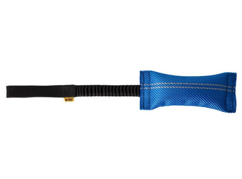 DINGO SZARPAK Z WĘŻA STRAŻACKIEGO Z       RĄCZKĄ BUNGEE 48cm NIEBIESKI