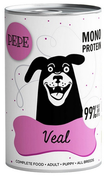PEPE 400g VEAL MONOPROTEIN mokra karma    dla psa