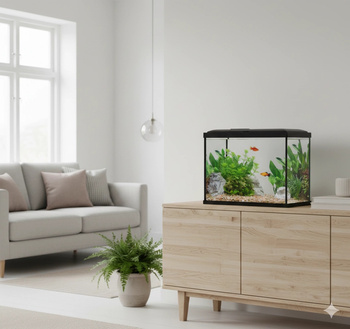 ZOLUX Akwarium INITIO 30 z filtrem kaskadowym 30 i LED 13L czarne