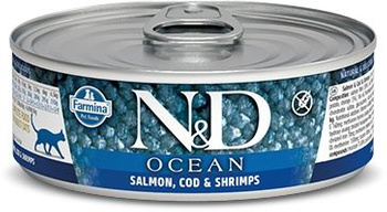 Farmina ND Cat Ocean Salmon&Cod&Shrimps - łosoś, dorsz i krewetki 80g