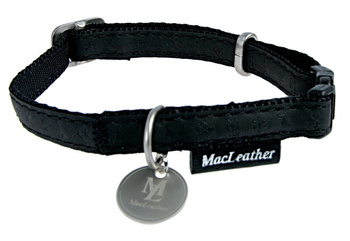ZOLUX Obroża dla psa regulowana Mac Leather M 20mm - kol. czarny