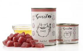 GUSSTO pusz.400g FRESH BEEF Pokarm dla kota z WOŁOWINĄ