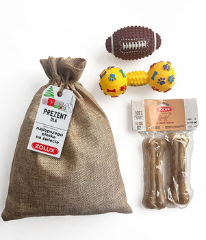 Zolux Zestaw prezentowy dla psa mały 1 (1x 482793 + 1x 480792 + 1x 480774)