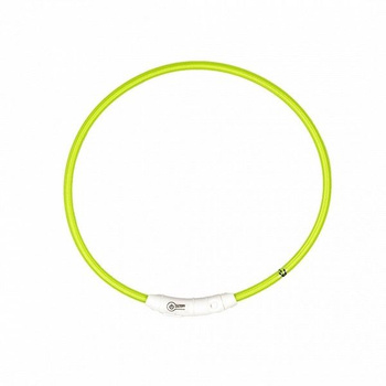 DUVO+ OBROŻA ŚWIECĄCA USB NYLON GREEN 35cm