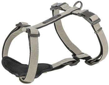 CityStyle, szelki typu H, dla psa, bawełna, jasnoszare, S–M: 42–60 cm/15 mm