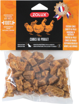 Zolux Przysmak naturalny dla psa Duże kostki z kurczaka 150 g