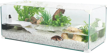 ZOLUX Aquaterrarium dla żółwi wodnych KARAPAS AQUA PRO 80 cm białe