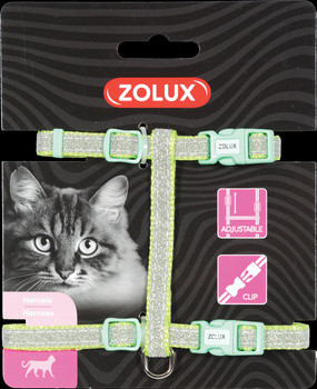 Zolux Szelki dla kota nylonowe regulowane SHINY kol. zielony