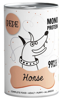 PEPE 400g HORSE MONOPROTEIN mokra karma   dla psa