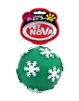 ZABAWKA ŚWIĄTECZNA PIŁKA SNOW 7,5cm 31694