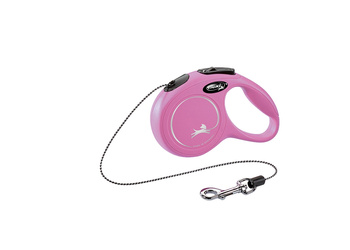 FLEXI NEW CLASSIC LINKA XS 3m/8kg RÓŻOWA
