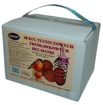 Megan Kule zimowe truskawkowe bez siatki 50szt + sprężyna [ME123]