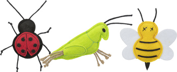 TX-41119 INSEKTY Z FILCU DLA KOTA MIX     11cm  1szt /48