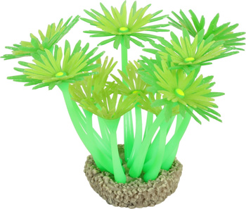 ZOLUX Ozdoba do akwarium FLOWERS 1 zielona fluorescencyjna