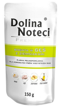 DOLINA NOTECI PIES 150g gęś/ziemniak  SASZETKA /10