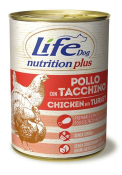 LIFE DOG pusz.400g CHICKEN + TURKEY  /24