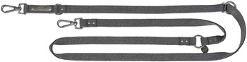 CityStyle, smycz V, dla psa, bawełna, czarna, M–L: 2.00 m/20 mm