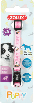 *- ZOLUX Obroża Puppy MASCOTTE 8 mm kol. różowy