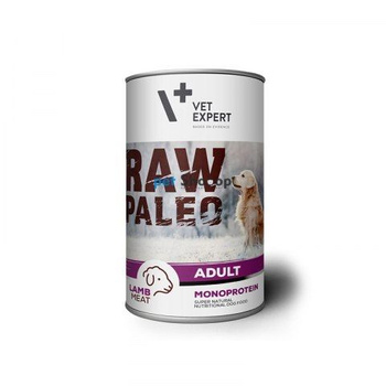 RAW PALEO karma wilgotna dla psów dorosłych - jagnięcina 400g