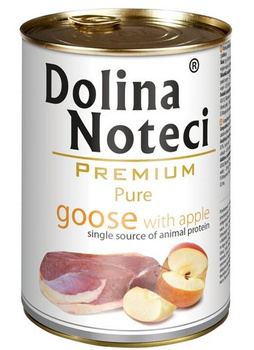 DOLINA NOTECI PIES PURE 400g gęś/jabłko  PUSZKA /12