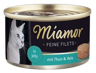 MIAMOR KOT pusz.100g FILETS TUŃCZYK RYŻ w galaretce /24