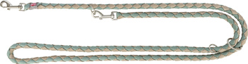 Cavo, smycz regulowana, dla psa, szałwiowy/piaskowy, S–M: 2.00 m/o 12 mm