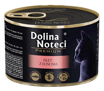 DOLINA NOTECI KOT pusz.185g  FILET ŁOSOŚ  /12