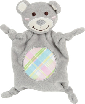 *- ZOLUX Zabawka pluszowa dla szczeniaka miś kocyk, z dźwiękiem kol. szary