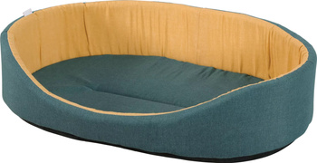 Zolux Legowisko okrągłe dla psa ONE SPRINGBOK 80 cm zielony/żółty