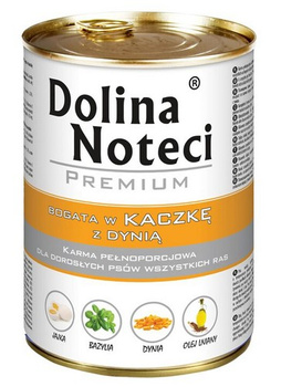 DOLINA NOTECI PIES 400g kaczka/dynia  PUSZKA /24