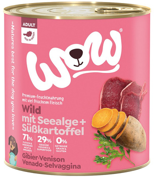 WOW Wild - dziczyzna z algami i batatami 800g