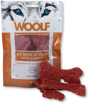 WOOLF przysmak PIES 100g BIG BONE OF      DUCK WITH CARROT