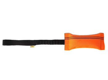 DINGO SZARPAK Z WĘŻA STRAŻACKIEGO Z       RĄCZKĄ BUNGEE 48cm POMARAŃCZOWY