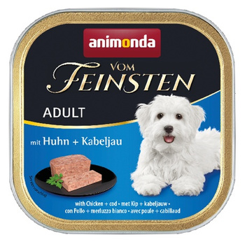 Animonda vom Feinsten Dog Adult Kurczak i Dorsz tacka 150g
