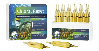 Prodibio Chloral Reset 12 ampułek uzdatnia wodę z kranu akw. słodkowodne i morskie