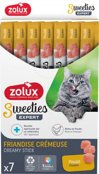 ZOLUX Przysmak kremowy dla kota SWEETIES z kurczakiem 14g x7