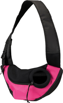 TX-28956 TORBA NERKA CZARNO RÓŻOWA 50x25x18