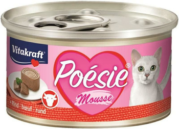 VITAKRAFT KOT 85g pusz. POESIE WOŁOWINA  mus /12