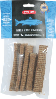 Zolux Przysmak naturalny dla psa Filet z dorsza w paskach 70 g
