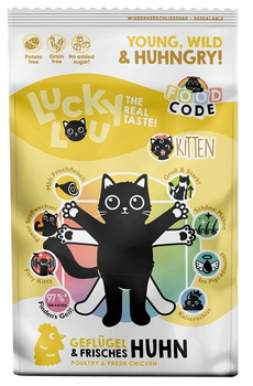 Lucky Lou Food Code Lifestage Kitten Drób & Kurczak 750g