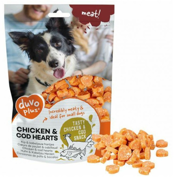 DUVO+ PRZYSMAK DLA PSA 180g CHICKEN&COD   HEARTS /10