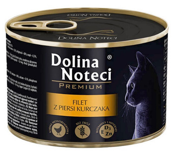 DOLINA NOTECI KOT pusz.185g  FILET PIERŚ  KURCZAK /12