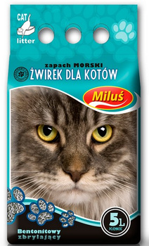 Miluś Morski żwir zbrylający bentonitowy 5L