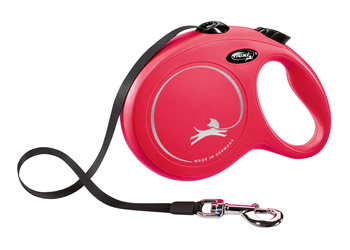 FLEXI NEW CLASSIC TAŚMA L 8m/50kg         CZERWONA